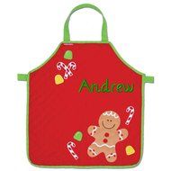 Personalized Stephen Joseph Gifts Christmas Apron, Gingerbread