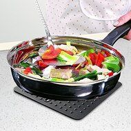 Teanfa Silicone Pot Holders Multipurpose Silicone Drying Mat, Durable Trivets Mat, Non Slip Jar Openers, Large...