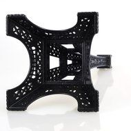 ZOVIE Pari Eiffel Tower Decor Pure Color For Cake Topper(7in, black) N7