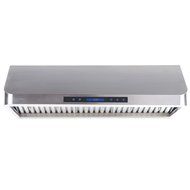 CAVALIERE 36" Under Cabinet / Wall Mounted Stainless Steel Kitchen Range Hood w/Remote Control 900 CFM AP238-PS15-36 N4