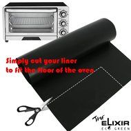 Pack of 2, The Elixir Eco ReUsable Non-Stick Oven Liner Large 23" x 16.25" Dishwasher Safe Cleaner N4