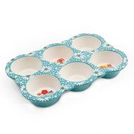 The Pioneer Woman Flea Market 10.5" Ceramic Muffin Pan