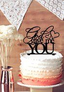 Kaishihui &quot;God Gave Me You&quot; Wedding Cake Topper
