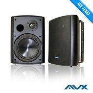 6.5" Outdoor weatherproof patio speaker pair (black) PSP-B1 - by AVX Audio N4