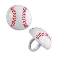 Oasis Supply BC SPO-919 Baseball Cupcake Topper Rings, 12-Pack