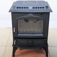 HorseFlame all cast iron freestanding wood burning stove 717U Matt black N2