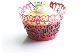 Kuke 24 pcs Mysterious Ancient China Ghost Laser Cut Cupcake Wrappers Cupcake Liners Muffin Container for Baby... N7