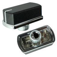 Belling Hob Oven Cooker Control Switch Knobs (Black / Silver, Pack of 2)