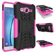 Galaxy On5 Case, MCUK Heavy Duty Rugged Dual Layer - Soft/Hard Shell 2 in 1 Tough Protective Cover Case with Kickstand... N4