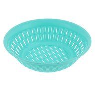 uxcell Plastic Hollow Out Fruit Vegetable Plate Basket Tray 24cm Dia Purple N6