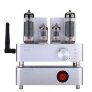 Gemtune APPJ PA1601A wiFI 6P14+6J1 tube amplifier,AUX/Smart Phone/SD Card/PC/Flash Disk Input (Silver) N6