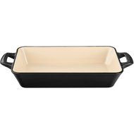 La Cuisine 3.9 Qt Enameled Cast Iron Deep Roasting Pan, Red N5