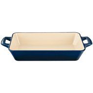 La Cuisine 3.9 Qt Enameled Cast Iron Deep Roasting Pan, Red N6