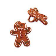 Gingerbread Man Cupcake Topper Rings - Set of 12