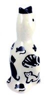 Collectible Baking Essential: Polish Pottery Pie Bird Vent Whistle Funnel Chimney - For Venting 2-Crust Pies (... N11