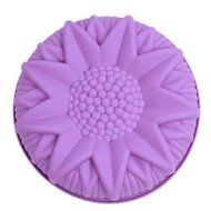 Yingwei Purple Silicone Cake Mold Ice Cream Mold Pastry Mold 22x21x3.5cm N2
