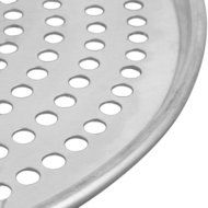 American Metalcraft HA2012SP 12" x 1/2" Super Perforated Heavy Weight Aluminum Tapered / Nesting Pizza Pan