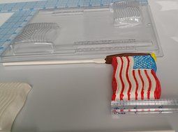 American Flag Lollipop Candy Mold AO270 All Occasion Chocolate Candy Mold N5