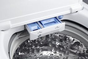 LG H/E Super Capacity H/E Top Load Laundry Pair with Powerful StainCare Technology WT4870CW DLE4870W (ELECTRIC... N3