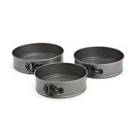 Good Cook Premium Nonstick Leak-proof 3 Piece Springform Pan Set, 8&quot;/9&quot;/10&quot;, Gray