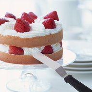 Newcomdigi Angled Icing Spatula Set Stainless Steel Kitchen Cake Spatula Variety Set Pack of 3 (6 inch, 8 inch... N2