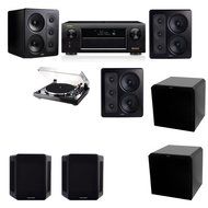 M&amp;K Sound S300 Monitor Speaker 5.2 Thorens TD-240-2 HRS12 Denon AVR-X5200W