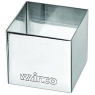 Winco SPM-22S, 2&quot;x2&quot; Square Pastry Mold, Stainless Steel Baking Mold Form
