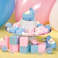 Girl Baby Shower Decorative accents, great for centerpieces, cake toppers and more! (PINK ONLY) N2