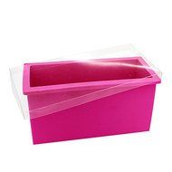 BST Cake Pan Fuchsia Rectangular Silicone Cake Mould with Lid