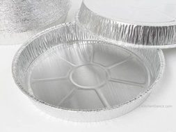 Disposable Aluminum 8 &quot; Round Cake Pan #8880 by D &amp; W Finepack (50) N2