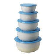 2 x Ikea 501.495.60 Reda Food Container, Blue, Set of 5 N2