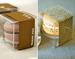 25 Sets of Clear Macaron Boxes for 2 Macarons ($1.00 Per Set of Macaron Box) N4