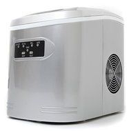 27 lb. Portable Ice Maker in Metallic Silver- A freestanding ice maker that is ETL certified and meets all standards...