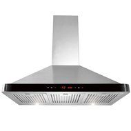AKDY 36" Kitchen Wall Mount Stainless Steel Range Hood AZ-63190D-BK w/ Baffle Filters N3