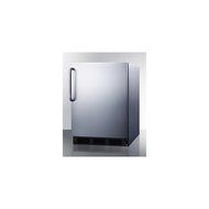 Summit CT663BCSS 24" Undercounter Refrigerator with 5.1 cu. ft. Capacity Cycle Defrost Zero Degree Freezer and...