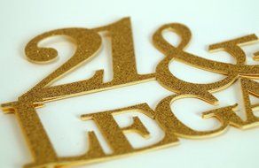 All About Details Gold 21-&amp;-legal Cake Topper N2
