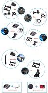 E-step 2.35 Inch HD Touchscreen 170&deg;Wide Angle Lens 1080P Wifi Waterproof Shockproof Smart Sports Action Camera... N14