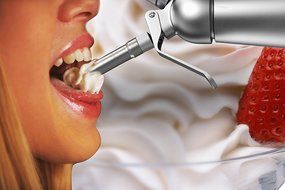 Chef Quality Whipped Cream Dispenser / Cream Whipper, 1 Pint | with 3 Stainless Steel Decorating Nozzles | by... N5