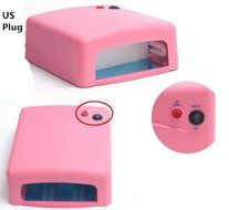 Yosa UV Gel Nail Art Lamp Dryer Manicure Light Gellish Curing Timer 36W +4 x 9W Blubs US Plug(pink) N3