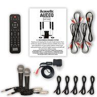 Acoustic Audio AAT1000 Tower 5.1 Speaker System with Bluetooth 2 Mics and 5 Extension Cables