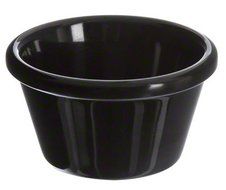 American Metalcraft MRS300BL Smooth Sided Melamine Ramekin, 3-Ounce, Black