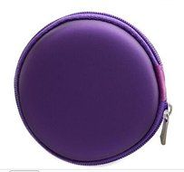 Teanfa Circular Pocket Collection Hard Case Earphone Headphone Headset Cable Storage Case Bag with Zipper (Color... N3