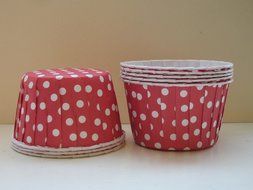 Polka Dot Candy,Ice Cream, Nut, Muffin, Cups -Red 20 ct. - Twilight Parties
