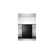 Summit AL652BBI 24" ADA Compliant Top Freezer Refrigerator with 5.1 cu. ft. Capacity Cycle Defrost Dual Evaporator... N4