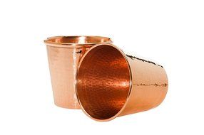 Sertodo Apa Cups, set of 4, Hammered Copper, 18 fluid ounces N8