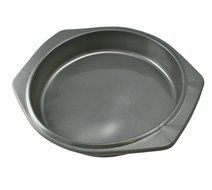 Cake Pan 9&quot; Round Silicone Solutions Non-Stick Bakeware Dark Grey. N3