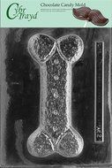 Cybrtrayd A062 Dog Bone Chocolate Candy Mold with Exclusive Cybrtrayd Copyrighted Chocolate Molding Instructions