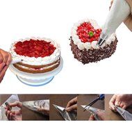 SelfTek 100 Disposable Icing Piping Pastry Bags Baking Tools Decorating Cupcake