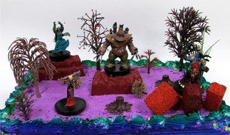 15 Piece WORLD OF WARCRAFT Birthday Cake Topper Set Featuring RANDOM WOW Characters and Decorative Themed Accessories N7