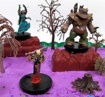 15 Piece WORLD OF WARCRAFT Birthday Cake Topper Set Featuring RANDOM WOW Characters and Decorative Themed Accessories N8